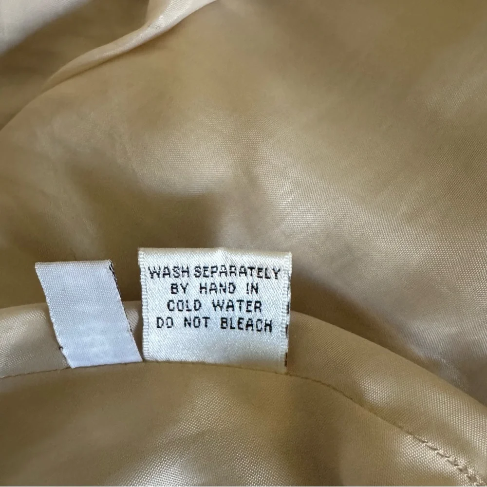 SAGA Pleated Cottagecore Lagenlook Adjustable Drawstring Hem Champagne Skirt - Picture 13 of 16